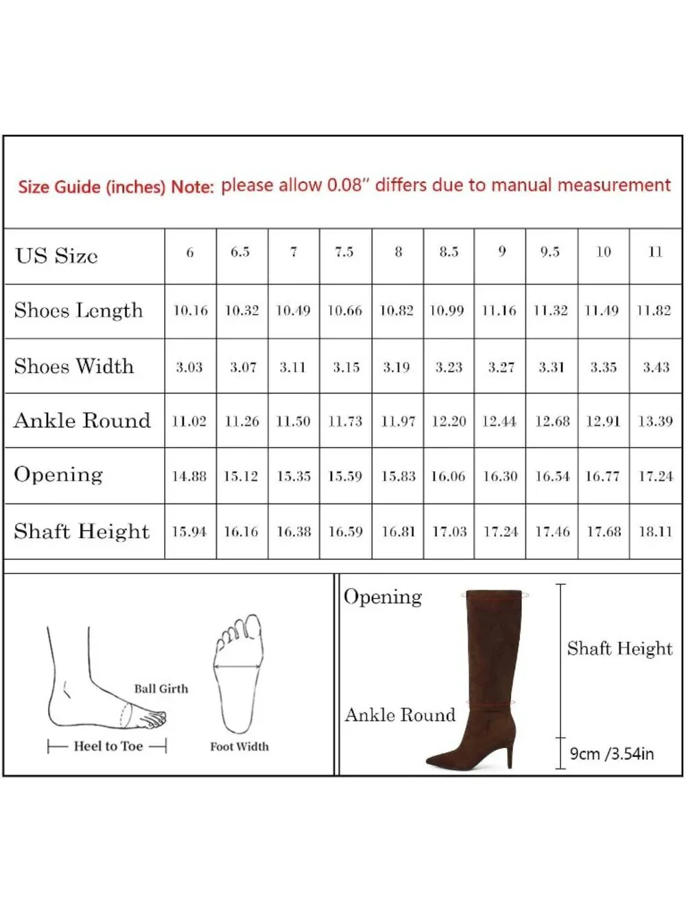 Women Dark Brown Suede Pointed Toe Faux Leather Stiletto Heel Over The Knee Boot